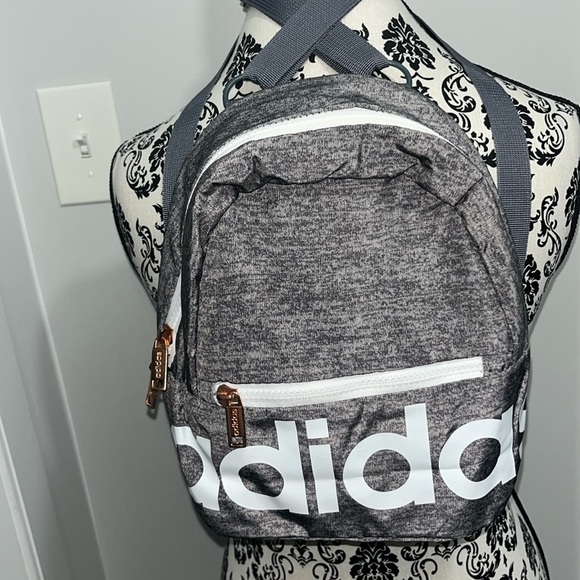 adidas Bags Adidas Mini Backpack With Rose Gold Zippers Poshmark